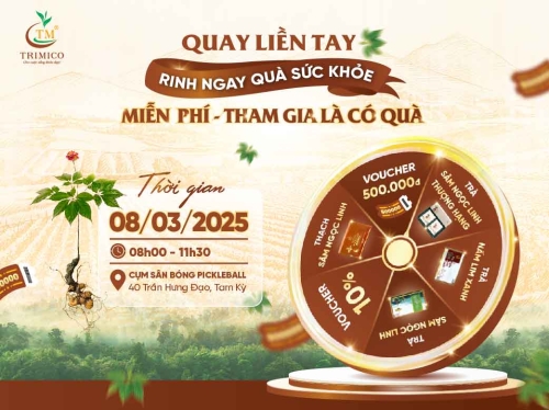 Quay Liền Tay - Nhận Ngay Quà Sức Khỏe Cùng TRIMICO